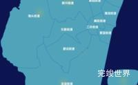echarts湛江市霞山区geoJson地图热力图实例代码